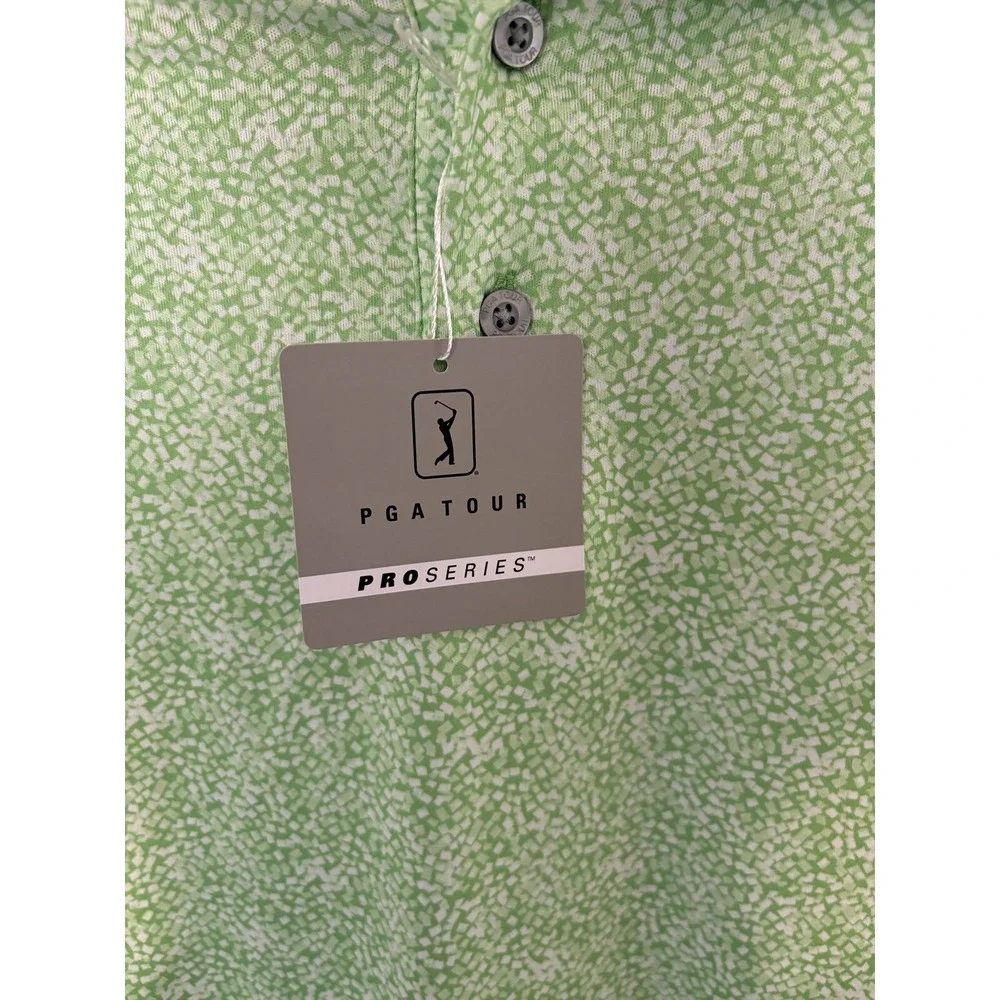 PGA Tour Pro Series Size S Athletic Fit Short Sleeve Golf Polo Shirt Green | $68 - Picture 2 of 5